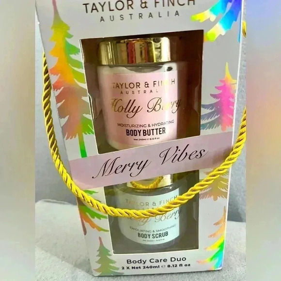 Taylor& Fitch Merry Vibes Body Care Duo Body scrub and body butter 8.12 Fl Oz - Picture 1 of 7